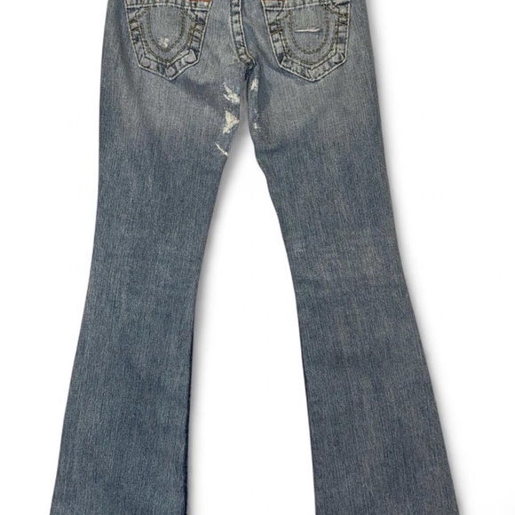 True Religion Blue Flare Jeans Size 25 - Picture 1 of 7